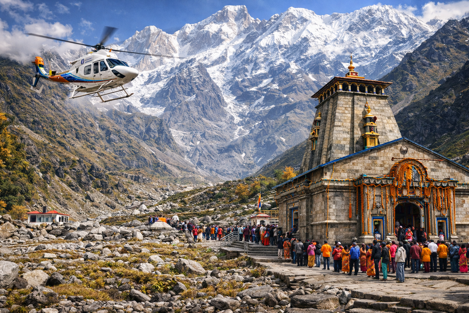 Helicopter service for Kedarnath Yatra 2026